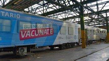 el tren sanitario arribo a mar del plata y funcionara como posta de vacunacion