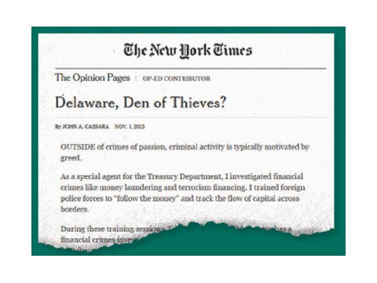 “Cueva de ladrones”, para New York Times