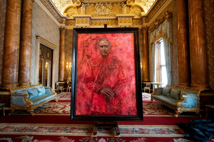 The portrait of King Charles III. The portrait of King Charles III.
