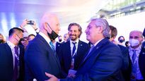 Alberto Fernández y Joe Biden.