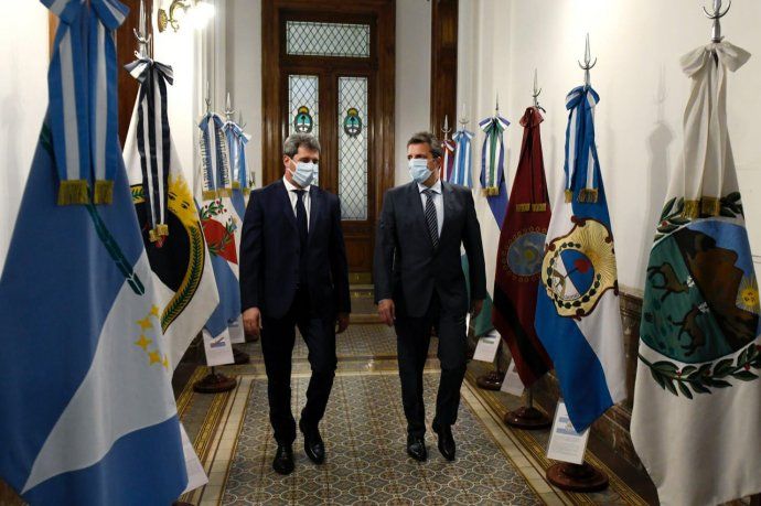 El presidente de la Cámara de Diputados de la Nación, Sergio Massa, se reunió con el Gobernador de San Juan, Sergio Uñac.
