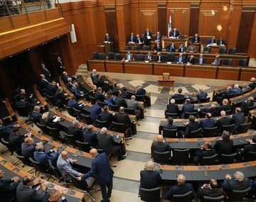 Diputados en el Parlamento de Líbano.