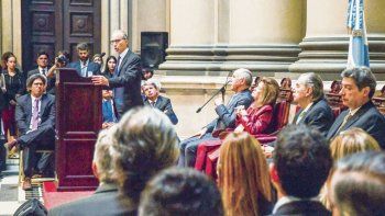 Debut. Carlos Rosenkrantz dio el discurso de apertura del año judicial con un fuerte mensaje autocrítico para el Poder Judicial, pero hubo reclamos por la ausencia de énfasis en la independencia de los magistrados.&nbsp;
