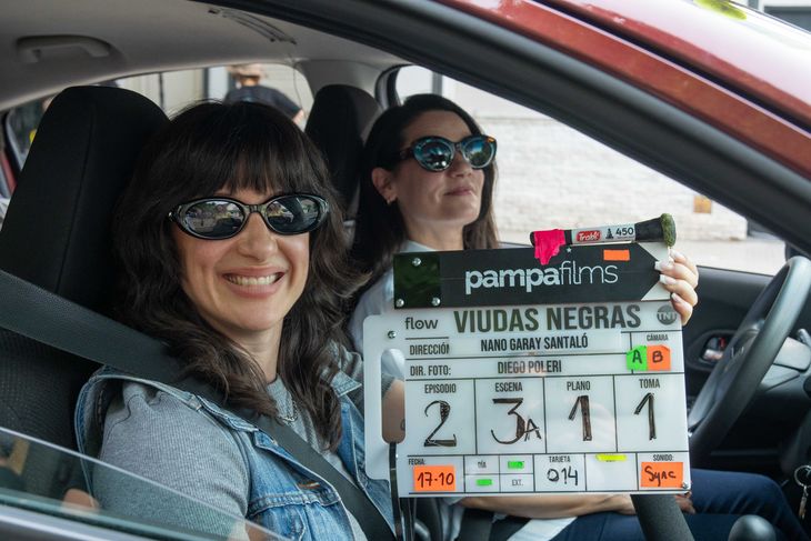 Malena Pichot and Pilar Gamboa on the filming of Black Widows. Malena Pichot and Pilar Gamboa on the filming of Black Widows.