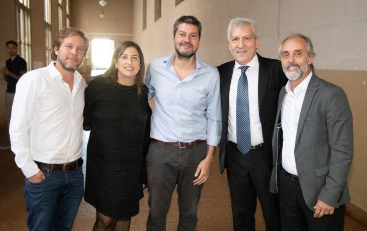 Manuel Socías, Claudia Neira, Matías Lammens, Claudio Ferreño y Claudio Morresi