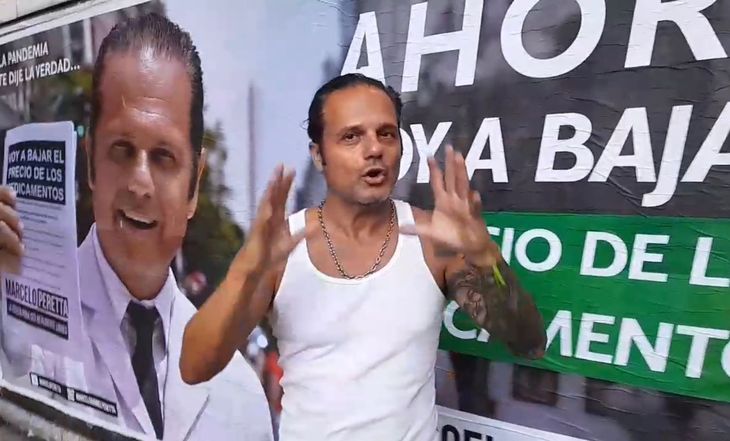 Peretta, el Pepe Biondi en camiseta. Peretta, el Pepe Biondi en camiseta.