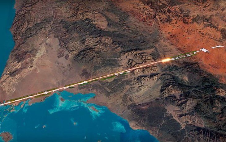 The Line, tendrá unos 170 kilómetros de longitud.