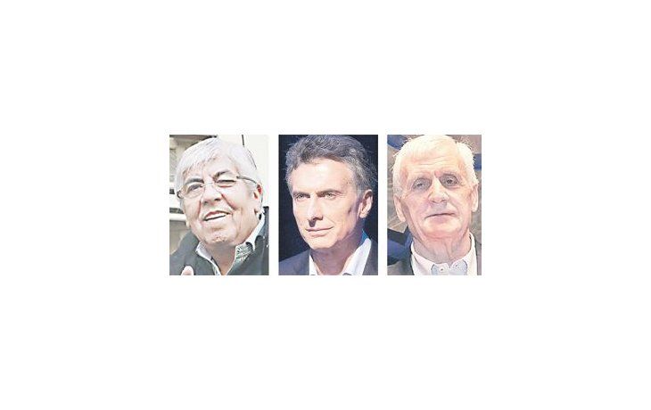 ámbito.com | Hugo Moyano, Mauricio Macri y Antonio Caló.