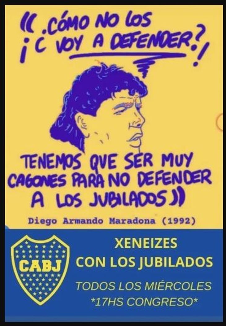 Desde el lado Xeneize utilizaron una frase de Maradona para la convocatoria. Desde el lado Xeneize utilizaron una frase de Maradona para la convocatoria.