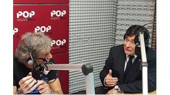 Zannini, en el estudio de Radio Pop.