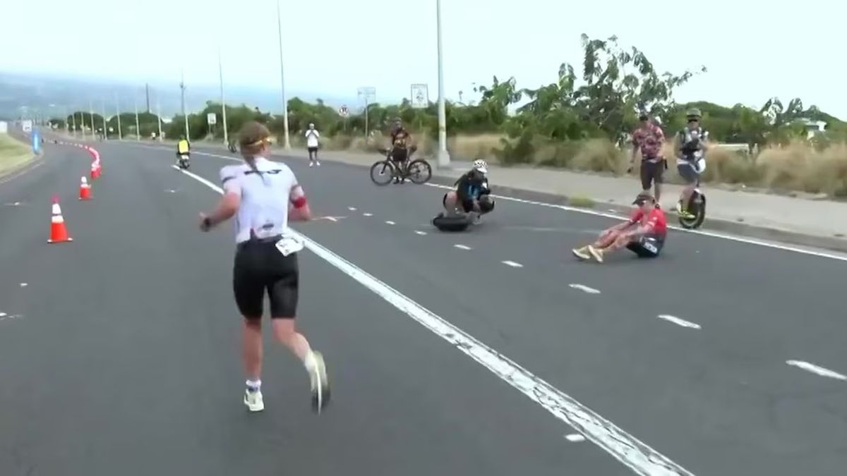 Dramatic finale in the Ironman: an athlete collapsed meters from the finish line and her rival became champion