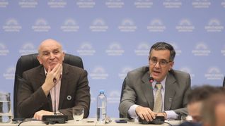 José Luis Espert y Alejandro Finocchiaro, presidentes de las comisiones de Presupuesto y Educación respectivamente.