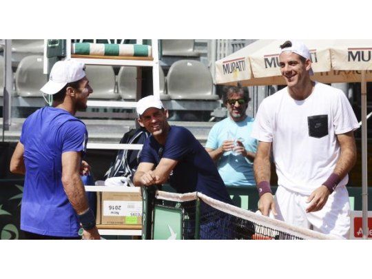 El equipo de Copa Davis entrenó nuevamente pensando en Italia.