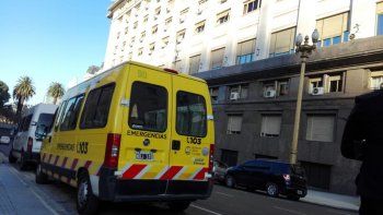 Evacuación en Ministerio de Economía.