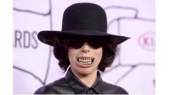 Lady Gaga, en la alfombra roja de los premios YouTube.