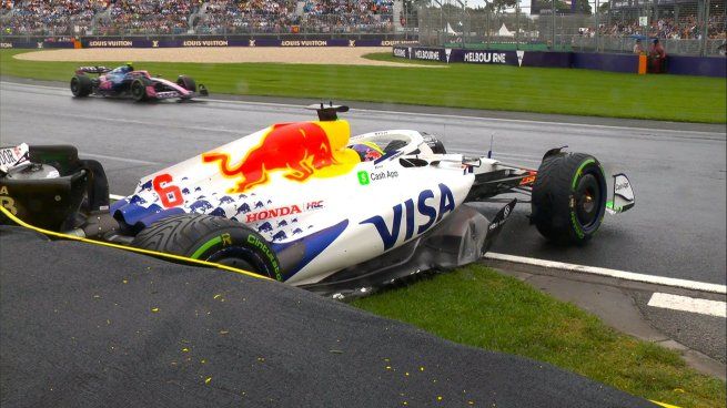 Isack Hadjar protagonizó uno de los accidente en la Fórmula 1