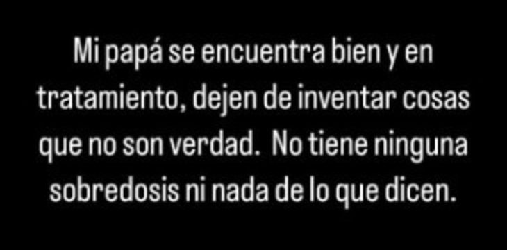 El descargo del hijo del Pocho Lavezzi en su cuenta de Instagram El descargo del hijo del Pocho Lavezzi en su cuenta de Instagram