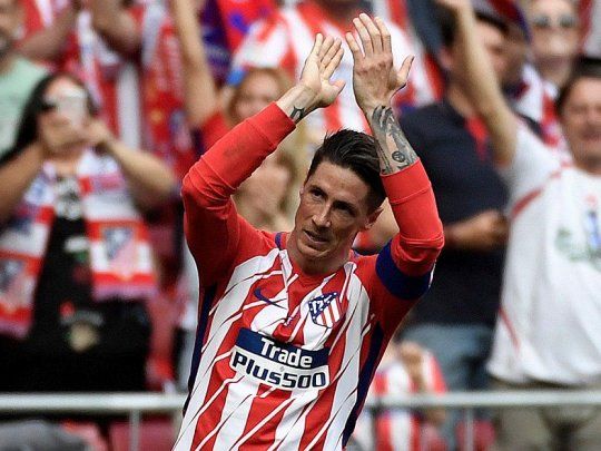 El Niño Torres con la camiseta de Atlético de Madrid, donde es ídolo.
