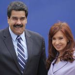 Nicolás Maduro y Crisitna Kirchner. La expresidenta criticó la maniobra de Estados Unidos. Nicolás Maduro y Crisitna Kirchner. La expresidenta criticó la maniobra de Estados Unidos.