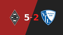 b. monchengladbach fue imparable y goleo 5 a 2