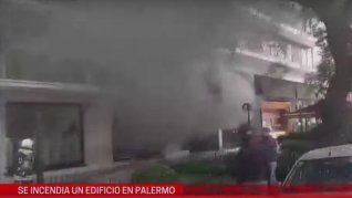 Incendio en pleno barrio de Palermo. 