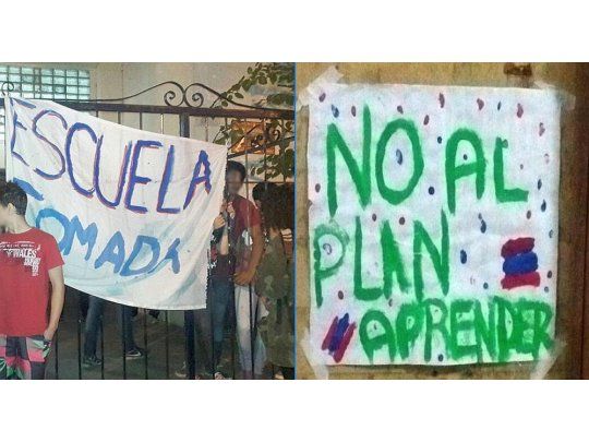 Más de 150 alumnos de la Escuela Normal Antonio Mentruyt, de Banfield, mantienen tomado el colegio en rechazo a la evaluación desde el viernes y hasta el miércoles. Dentro del establecimiento, durmieron, comieron y organizaron charlas, debates y encuentros culturales con profesores y dirigentes gremiales. (foto: gentileza LIAD).