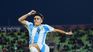 Argentine striker Alejo Sarco, one of the scorers of the night.