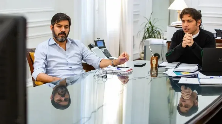 Provincia. Axel Kicillof y el ministro de Gobierno, Carlos Bianco.