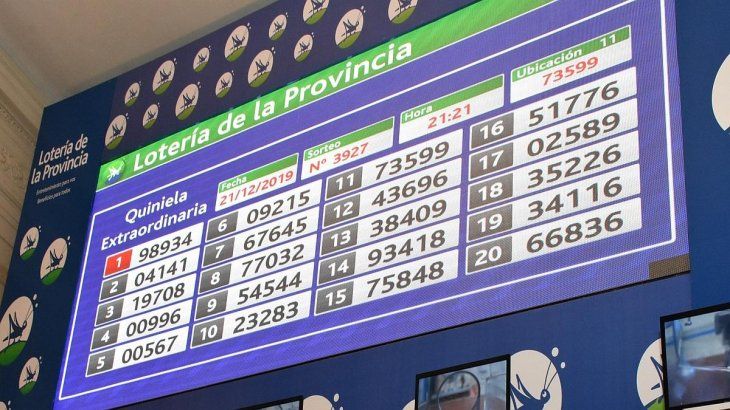 Los cinco primeros ganadores obtienen premios según el orden en el que salen. 