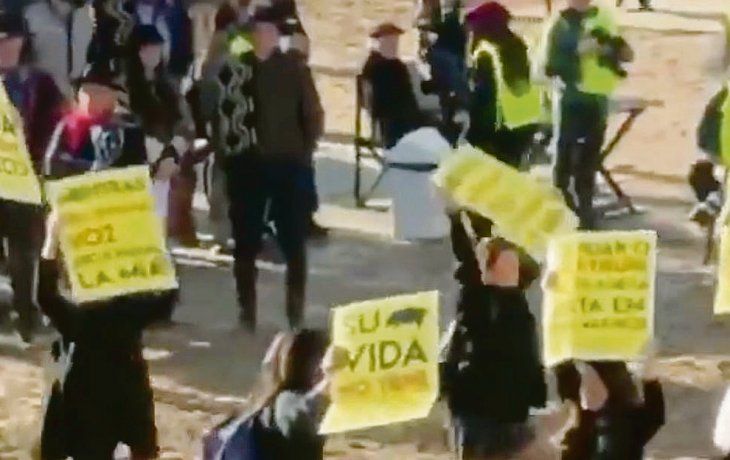Polémico. Los manifestantes del veganismo irrumpieron en la Rural. Choque entre el derecho a protestar y la forma autoritaria de hacerlo. La prensa viene registrando la pelea del Gobierno australiano con ecologistas.