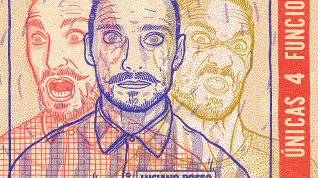 Luciano Rosso da vida a una cuarentena de personajes tan excéntricos como entrañables, que lo acompañan en un viaje hilarante a través de la soledad y el ingenio.