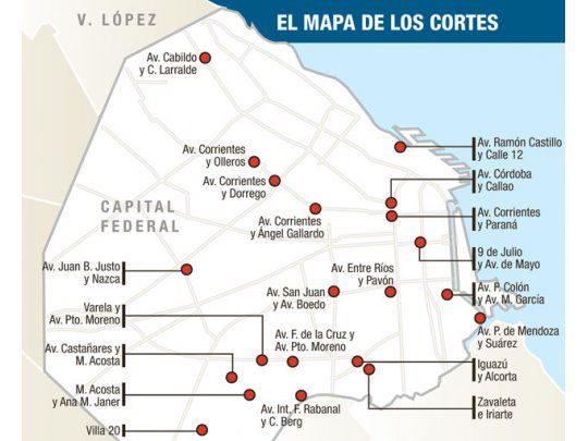 Día difícil hoy por ola de cortes