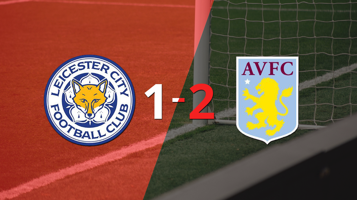Aston Villa won 2-1 on their visit to Leicester City