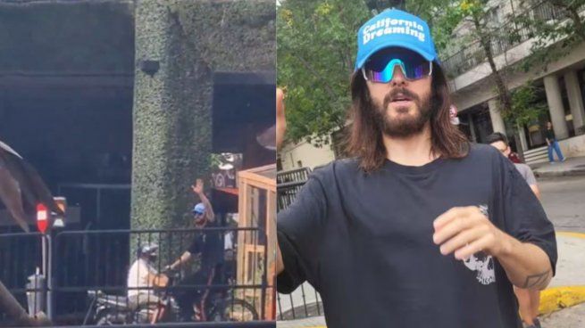 Jared Leto went for a bike ride through Buenos Aires and the video went viral