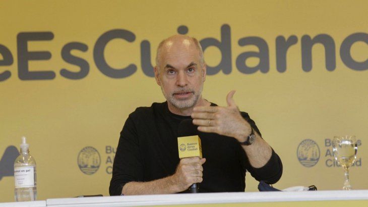 Horacio Rodríguez Larreta realiza anuncios del DISPO en la Ciudad. 