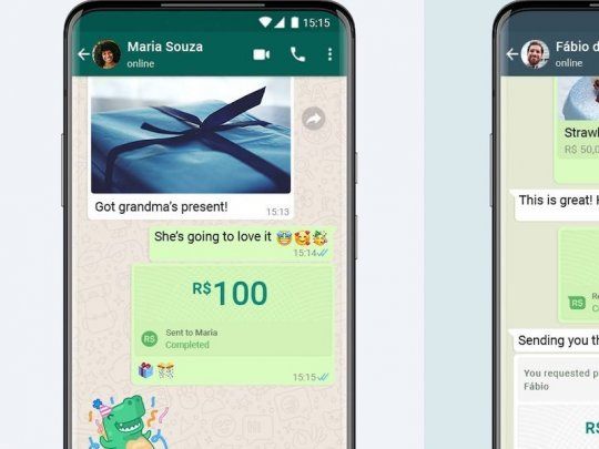 Facebook a través de WhatsApp ingresará pronto al mercado brasileño de servicios de pagos entre pares (P2P).