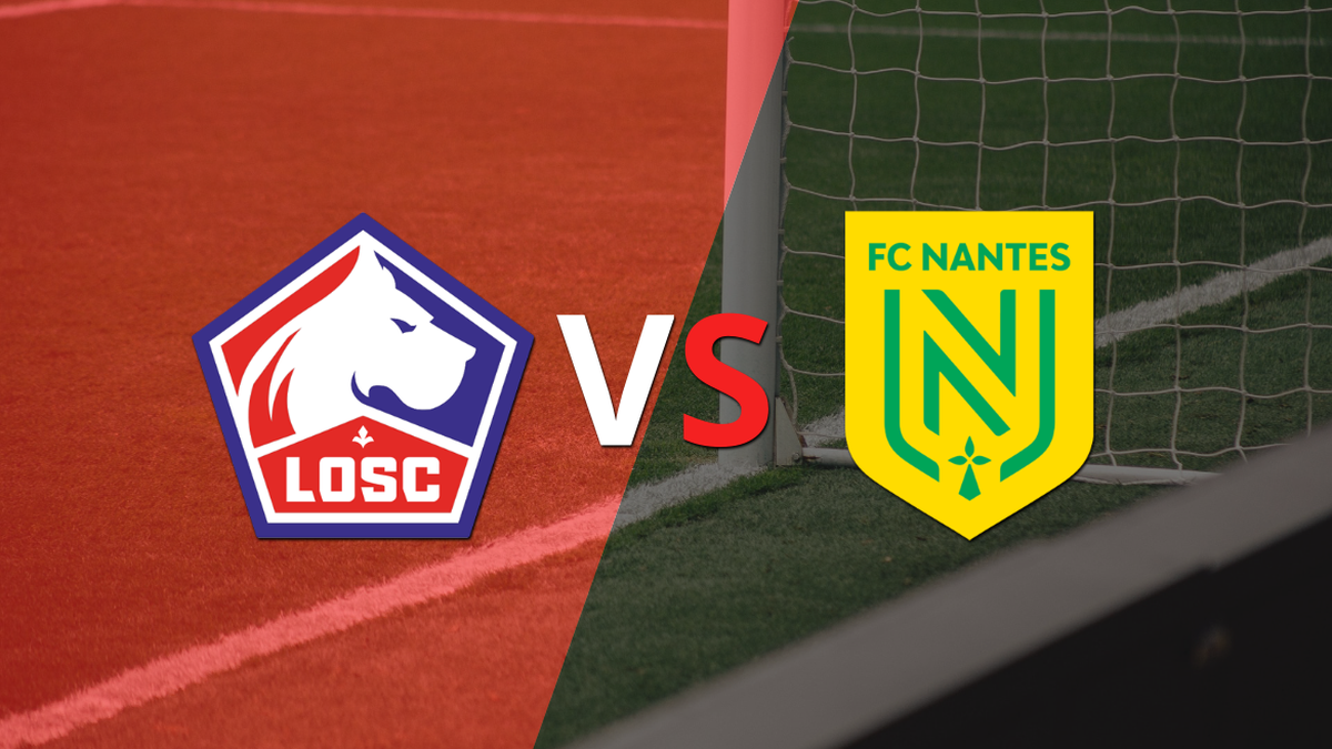 Lille leads 1-0 against Nantes