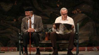 Luis Brandoni y Eduardo Blanco en Parque Lezama.