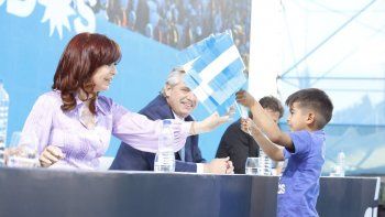 Sergio Massa, Cristina Kirchner, Alberto Fernández y Axel Kicillof.