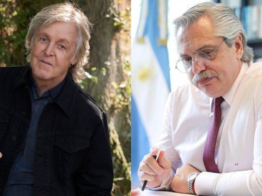 Alberto Fernández recibió una carta del músico Paul McCartney