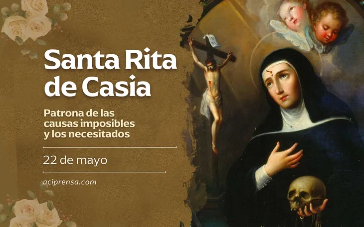 El santoral católico celebra este 22 de mayo a Santa Rita de Casia. El santoral católico celebra este 22 de mayo a Santa Rita de Casia.