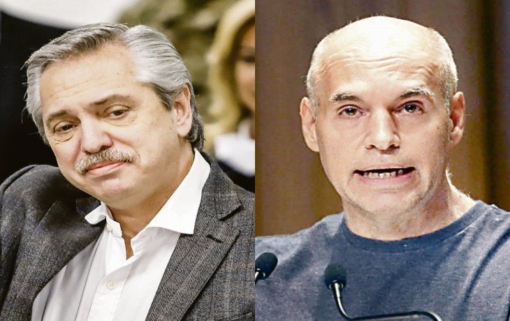 Alberto Fernández y Horacio Rodríguez Larreta.