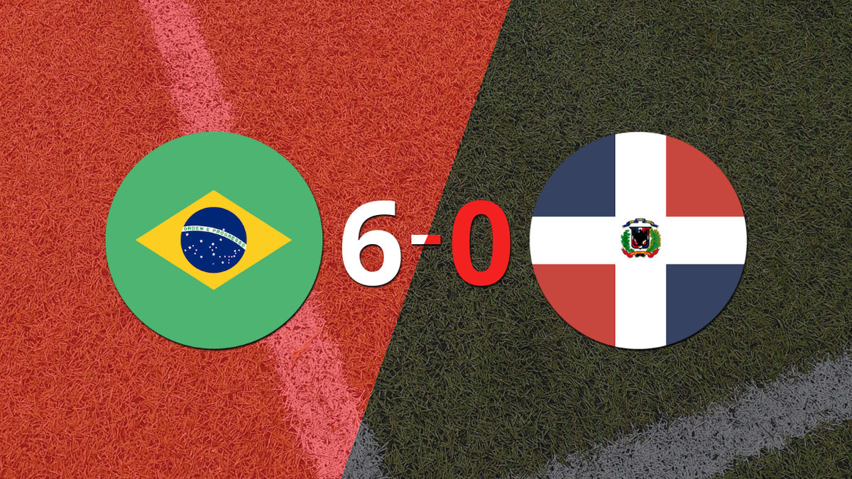 Brazil eliminated the Dominican Republic at home 6-0