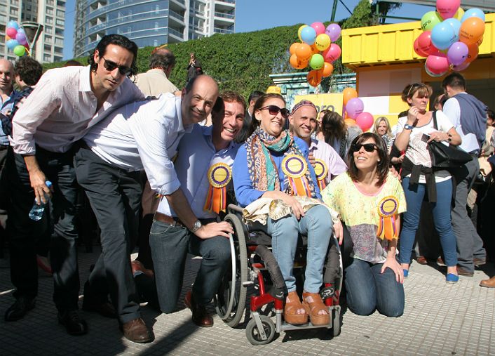 Los candidatos del PRO en el cierre de campaña (Foto: Mario Mosca)