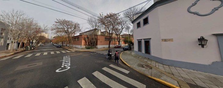 Otra imagen del predio subastado desde la calle Cazadores Otra imagen del predio subastado desde la calle Cazadores