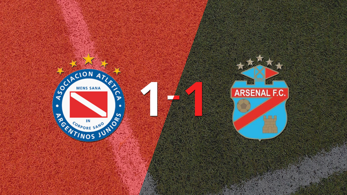 Argentinos Juniors and Arsenal tied 1-1