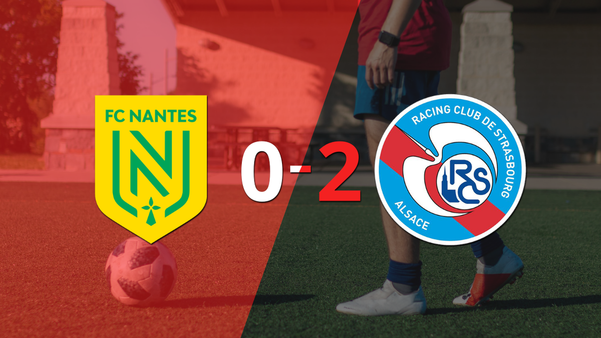 At home, Nantes lost 2-0 to RC Strasbourg