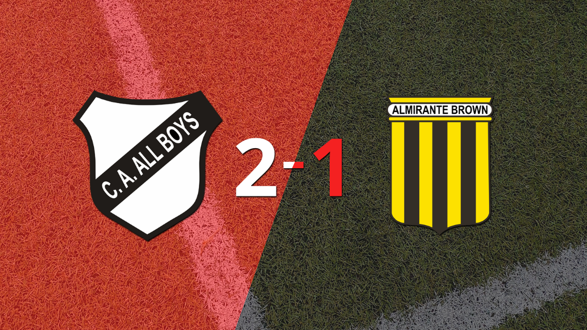 All Boys achieve 3 points by beating Almirante Brown 2-1 at home