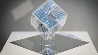 santiago zemma. Una de las piezas de su “Analogía digital”.