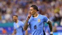 Darwin Núñez anotó el segundo gol de Uruguay.